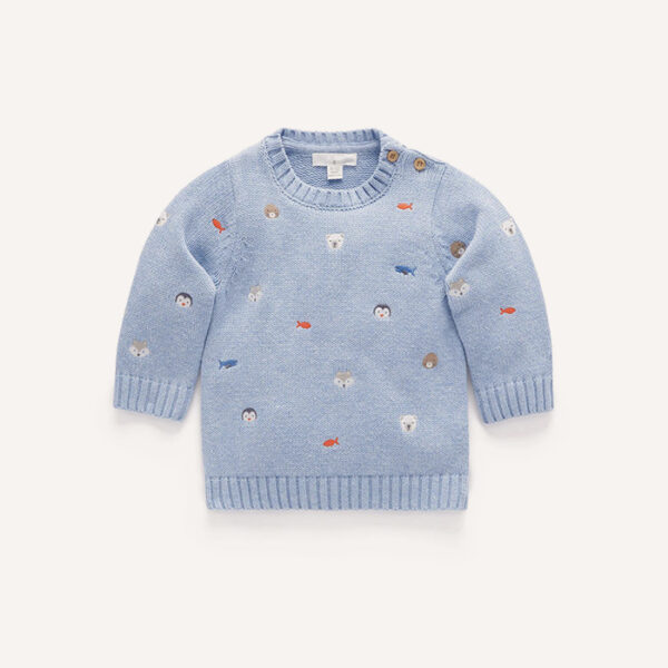 Snowy Embroidered Jumper